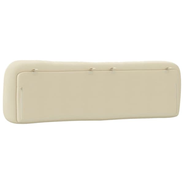 Headboard Cushion "Hvar" Cream 180 cm Fabric