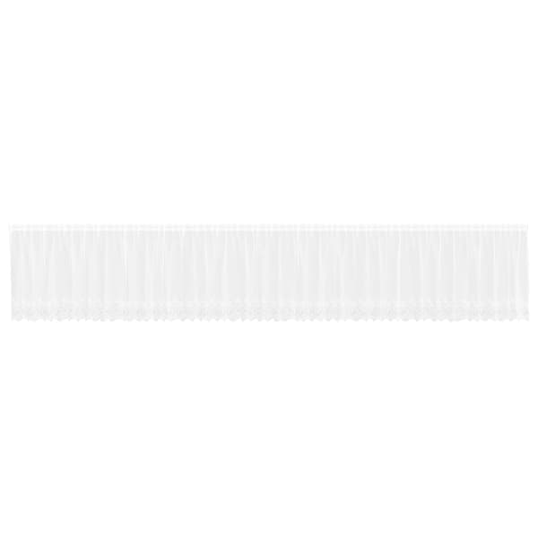 Spetsgardin med gardiner Vit 900 x 100 cm Polyester