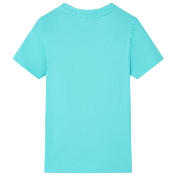 T-shirt med korta ärmar för barn aqua 140