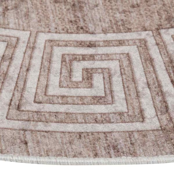 Matta tvättbar 120 cm beige