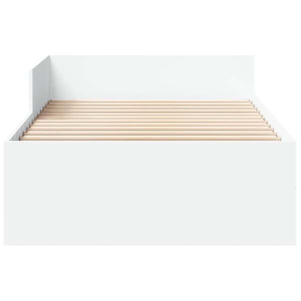 VidaXL Sängram vit 75x190 cm konstruerat trä