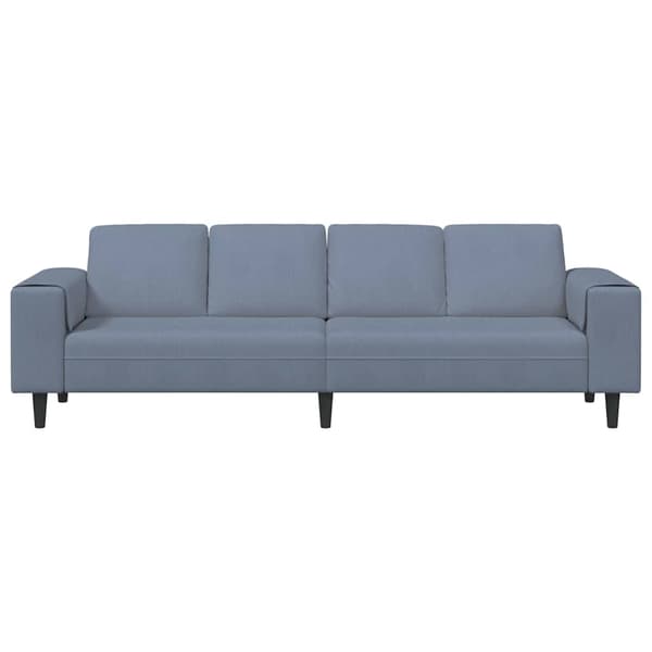 Soffa Blå 250 x 77 x 76 cm Kordread tyg