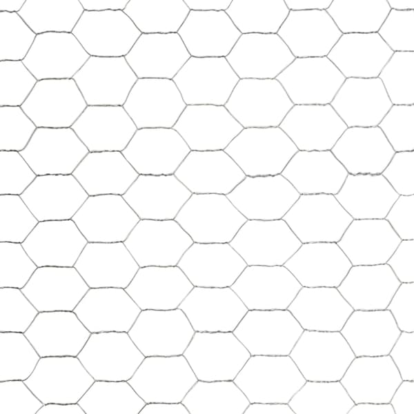 Hönsnät galvaniserat stål 25x1,5 m silver