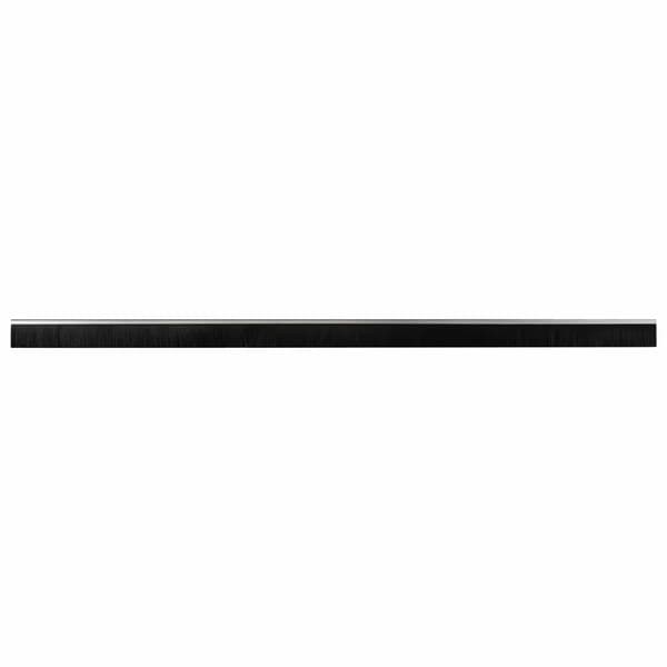 Självhäftande dörrborstlist 2 pcs Silver 100 cm