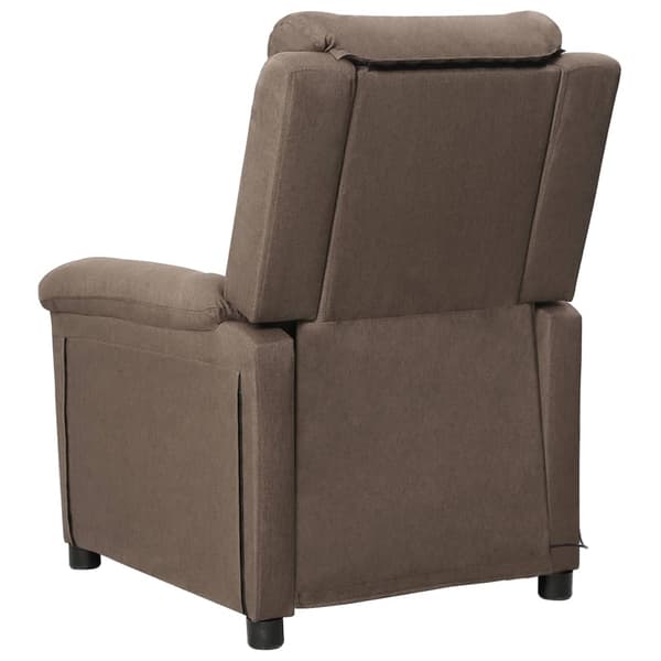 Massagefåtölj taupe tyg