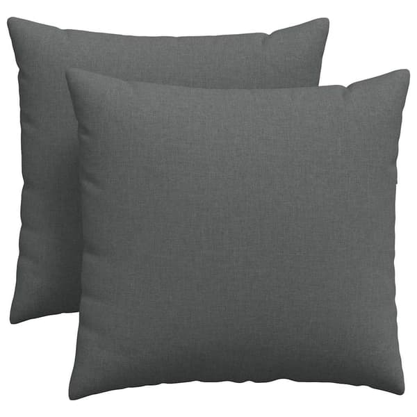 Sofakuddar 2 pcs Mörkgrå 45 x 45 cm tyg