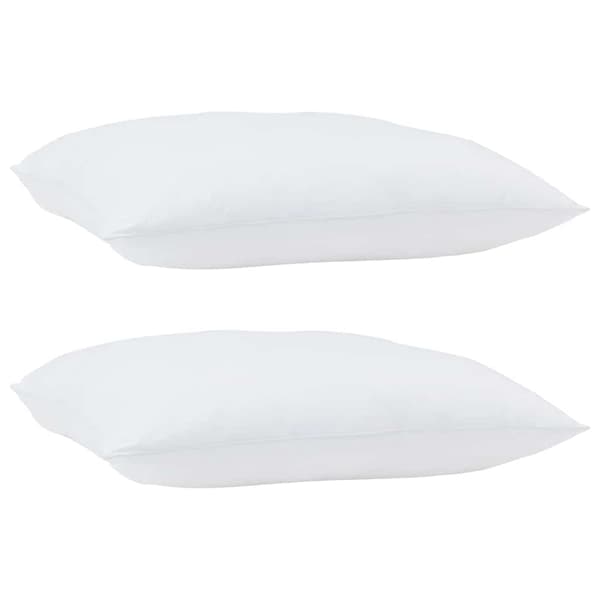Kudde med kudde 2 pcs Vit 70 x 60 x 20 cm Bomull och Polyester