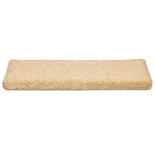 Trappmattor 30 st 65x21x4 cm krämfärgade rektangulära kanter