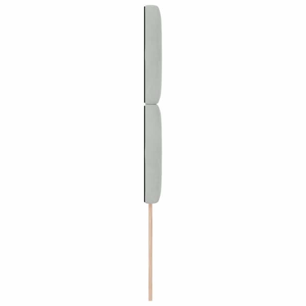 Huvudgavel Ljusgrå 100 cm Sammet