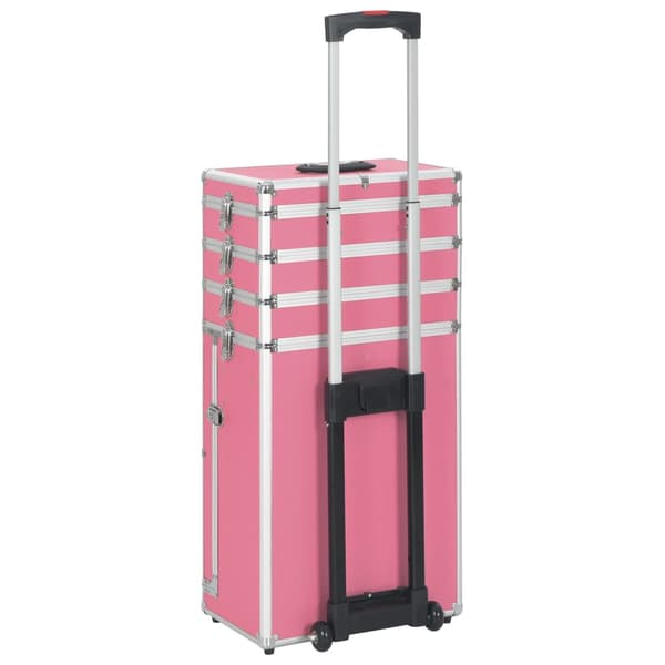Sminklåda aluminium rosa