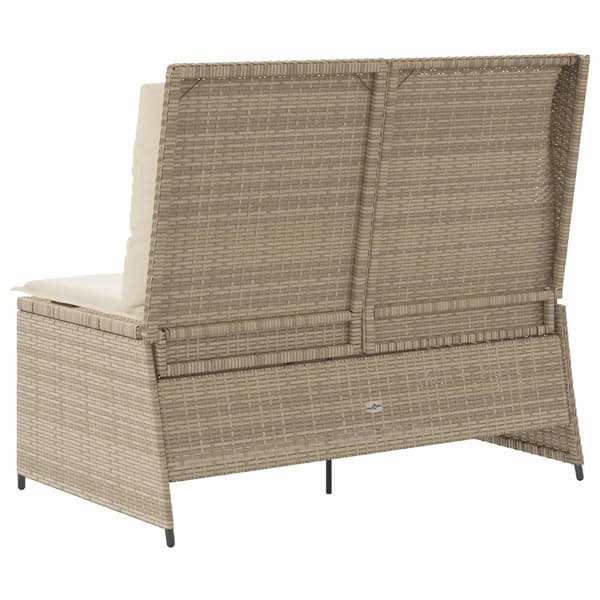 Trädgårdsbänk Beige konstrotting