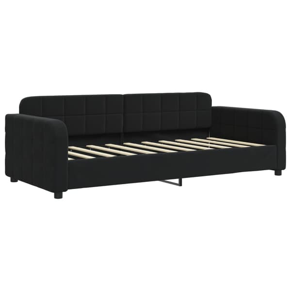 Dagbädd svart 90x190 cm sammet