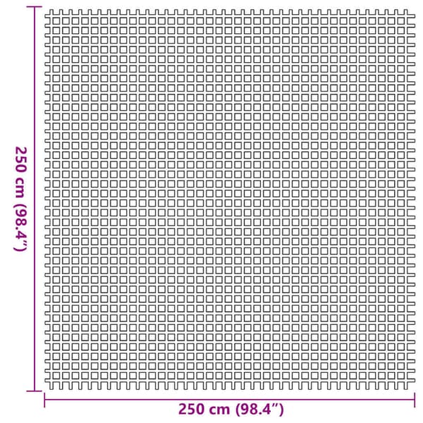 Tältmatta Antracit 250 x 250 cm Polyester