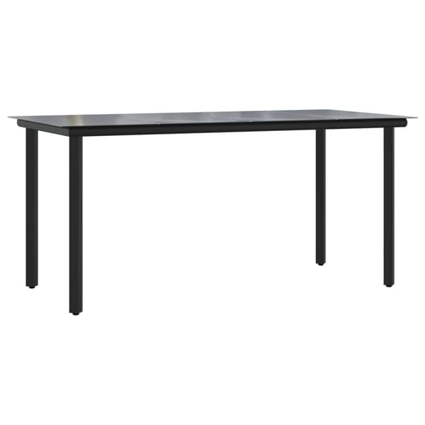 Matgrupp för trädgården 5 delar grå konstrottning