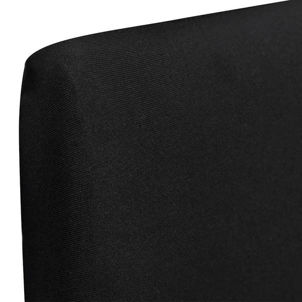 Stolsöverdrag rak modell stretch 6 st svart