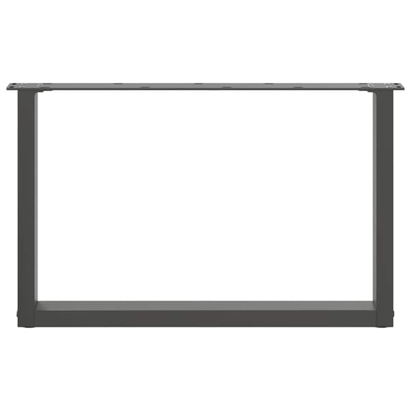 Soffbordsben U-formade 2 st antracit 70x(42-43) cm stål