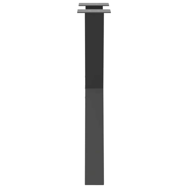 Matbordsben X-formade 2 st antracit 60x(72-73) cm stål