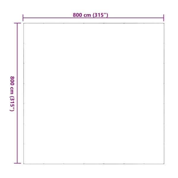 Växtskydd Transparent 8 x 8 m PVC