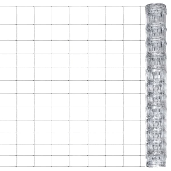 Fårstängsel galvaniserat stål 50x1,25 m silver