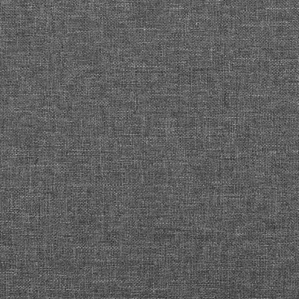 Sänggavel mörkgrå 144x5x118/128 cm tyg