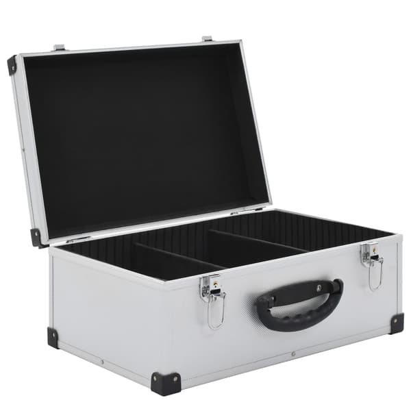 CD-väska för 60 cd-skivor aluminium ABS silver