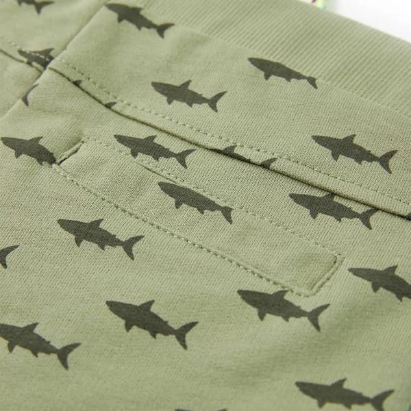 Barnshorts med snöre blandad ljus khaki 116