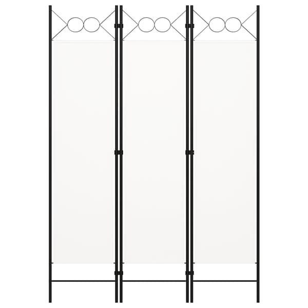 Rumsavdelare 3 paneler vit 120x180 cm
