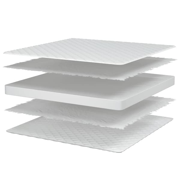Memoryskummadrass vit 100x200x17 cm mjuk