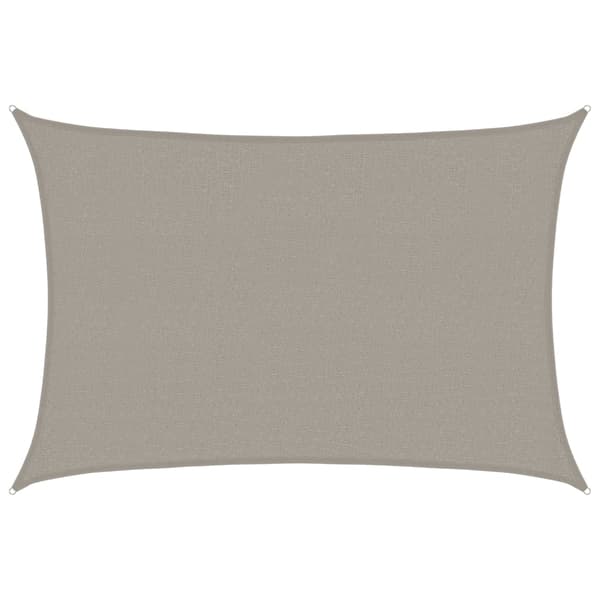 Solsegel 160 g/m² rektangulär ljusgrå 2,5x4 m HDPE