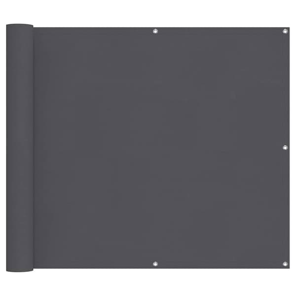 Balkongskärm antracit 90x800 cm 100% polyester oxford