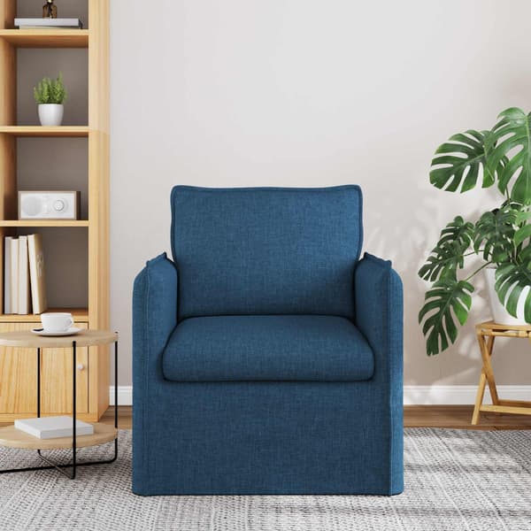 Soffa Blå 75 x 82 x 85 cm tyg