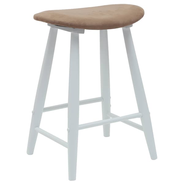 Matstolar 2 pcs Vit 46 x 37 x 63 cm Massiv Gummiträ