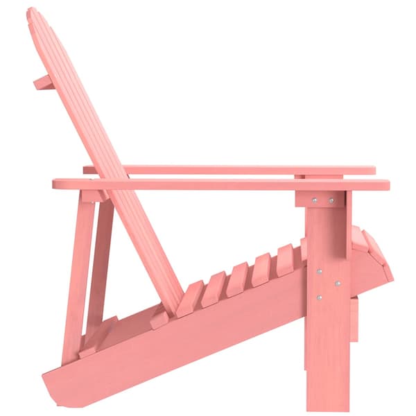 Adirondackstol massivt granträ rosa