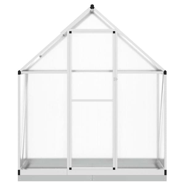 Växthus med ram silver 169x58x202 cm aluminium