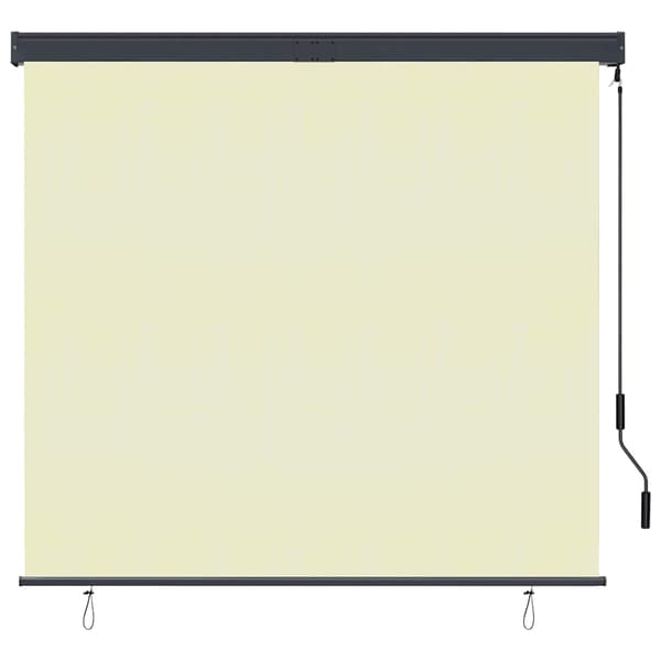 Rullgardin utomhus 160x250 cm gräddvit