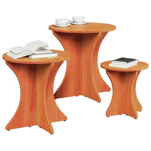 Kaffeebord 3 pcs Vaxbrun