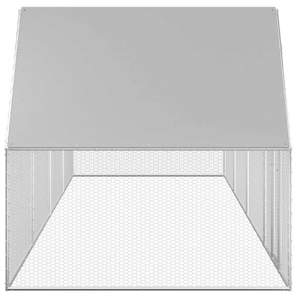 Hönsbur 8x2x2 m galvaniserat stål
