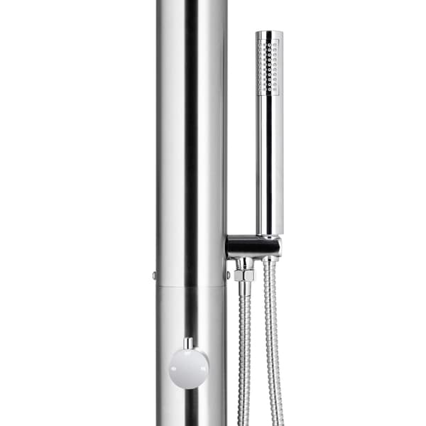 Utedusch 220 cm rostfritt stål