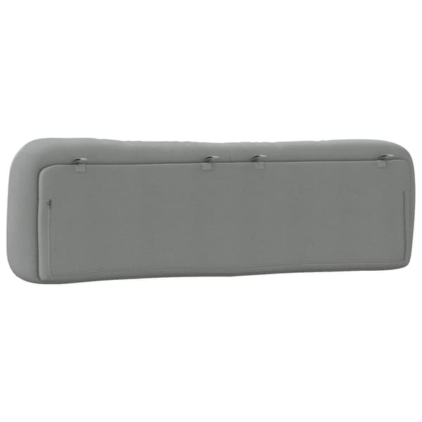 Headboard Cushion "Hvar" Light Grey 180 cm Fabric