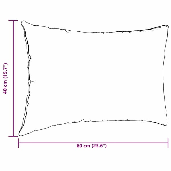 Sofakuddar 2 pcs Ljusgrå 60 x 40 cm Kordread tyg