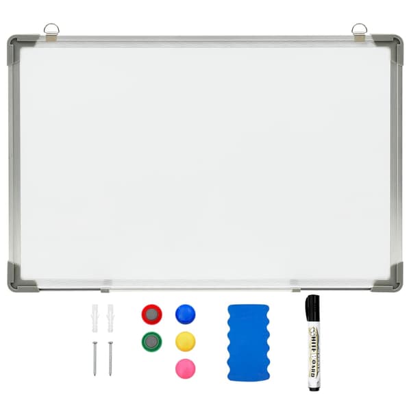 Magnetisk whiteboard vit 60x40 cm stål