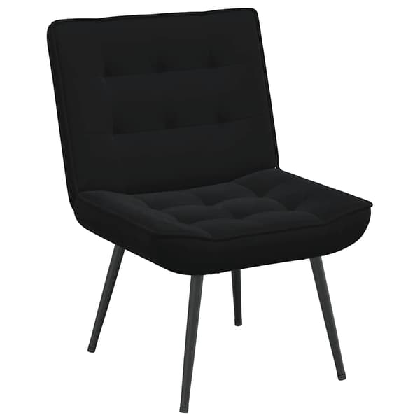Vilstol svart 64x74x84 cm sammet