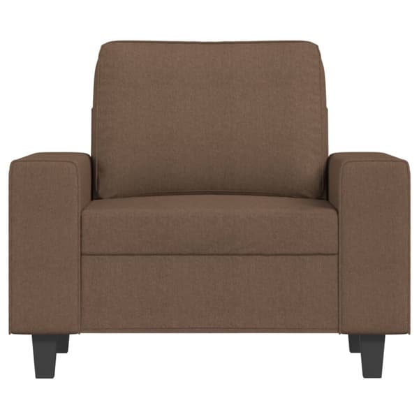 Fåtölj brun 60 cm tyg