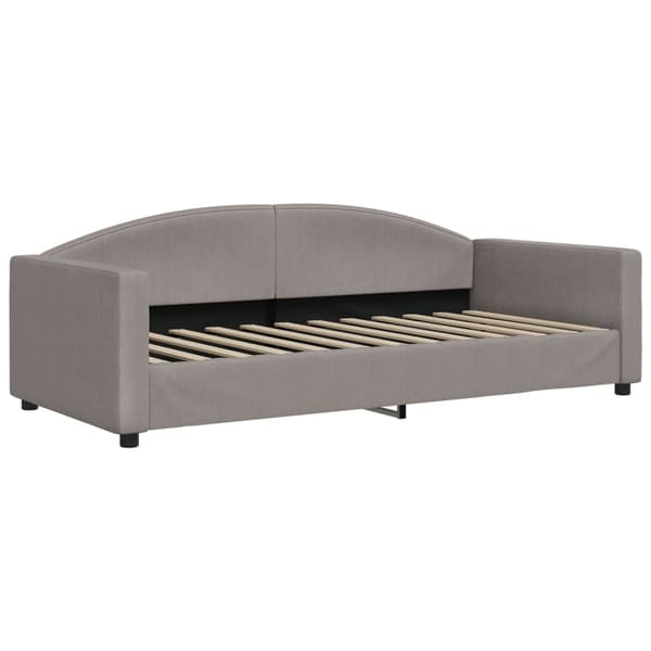 Dagbädd utdragbar taupe 90x200 cm tyg