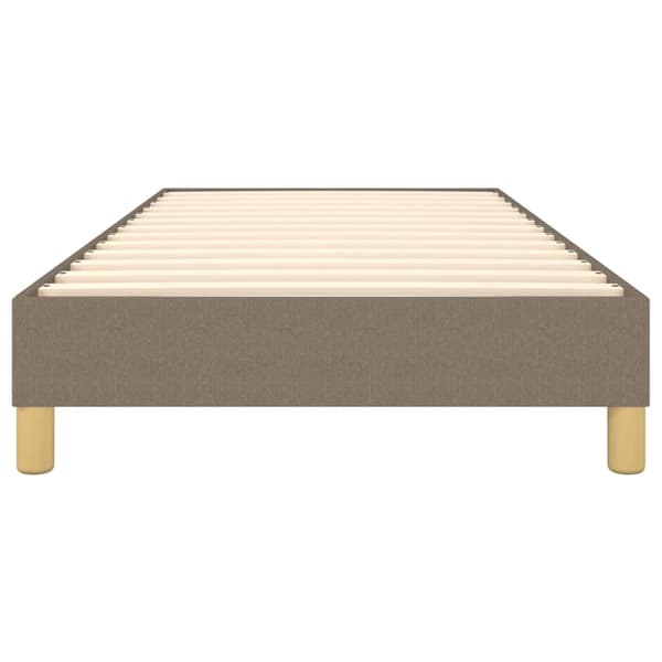 Boxspring-sängram Taupe 90x200 cm tyg