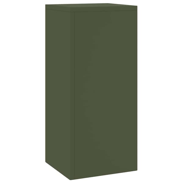Växtställ 2 pcs Olivgrön 24 x 24 x 55 cm Stål