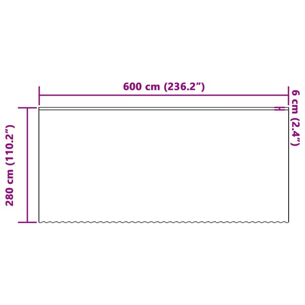 Spetsgardin med gardiner Blommor Vit 280 x 600 cm Polyester