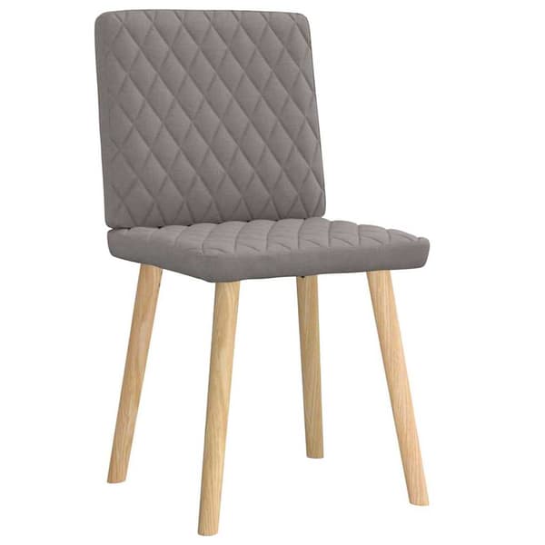 Matstolar 2 st taupe tyg