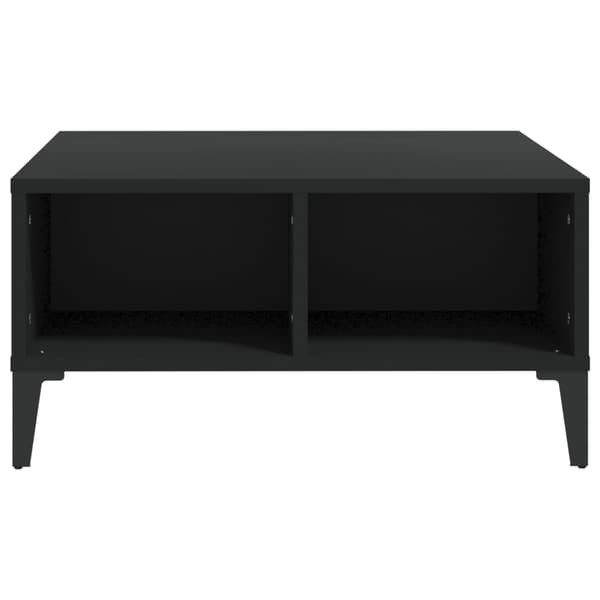 Soffbord svart 60x60x30 cm konstruerat trä