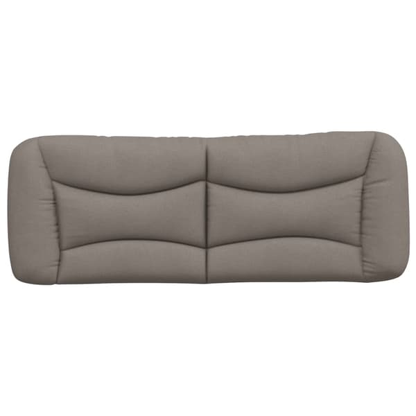 Headboard Cushion "Hvar" Taupe 140 cm Fabric